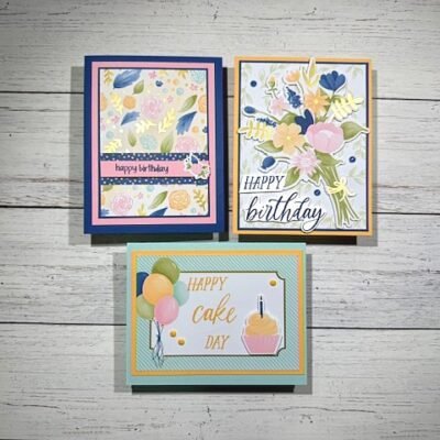 Quick, easy cards with the Wildflower Birthday Suite